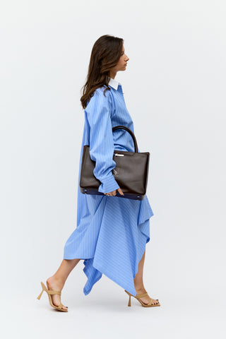 SUKIENKA KOSZULOWA BLUE STRIPES