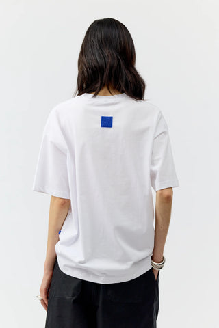 T-SHIRT BLEU WHITE