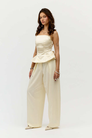 SPODNIE VIVIENNE ECRU