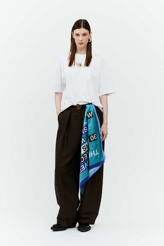 T-SHIRT BLEU WHITE